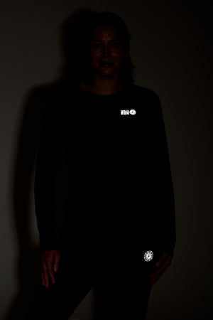 Women's Long Sleeve Running T-Shirt - Navy