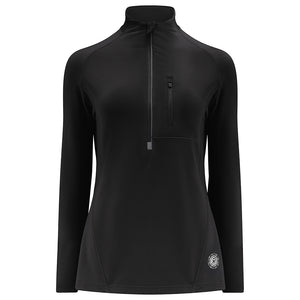 Women's Long Sleeve Thermal Running Top - Black