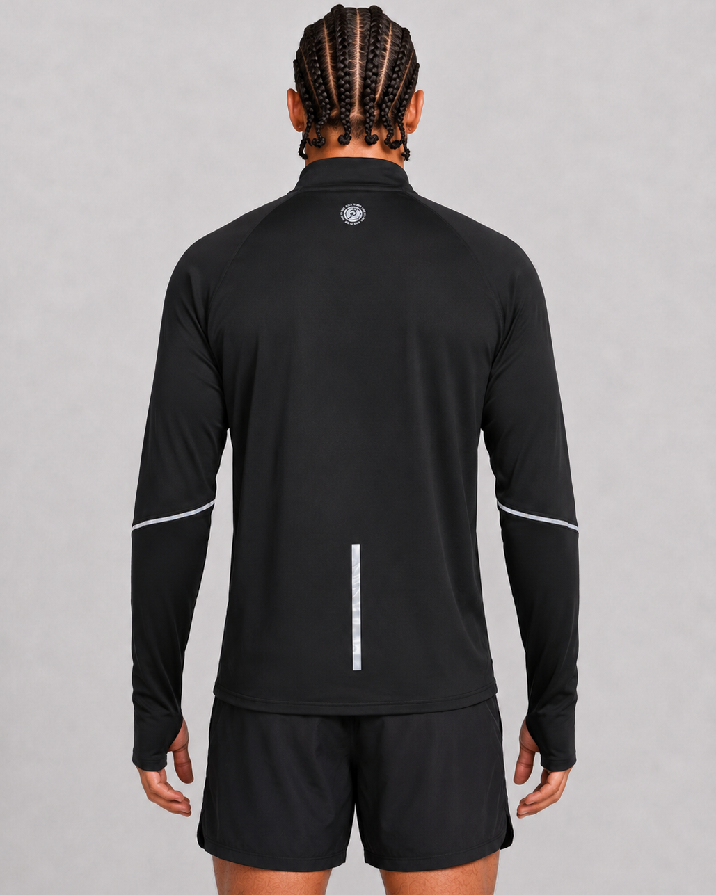 Men’s Thermal Zip Top – Black
