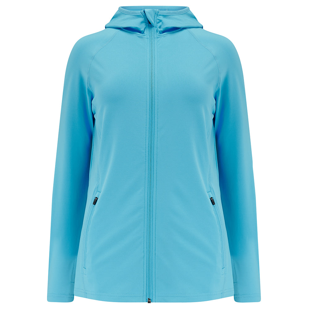 Women's Thermal Running Hoodie - Light Blue