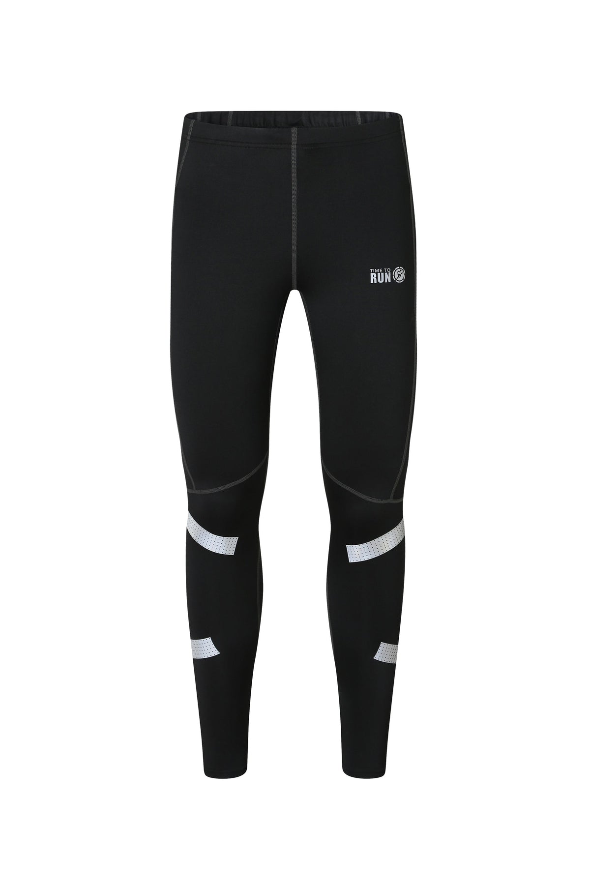 Men's Reflective Tights - Black/Lime