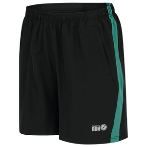 Men's Trail Running Shorts - Black/Green