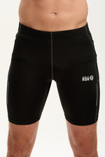 Men's Compression Half Tights - Black