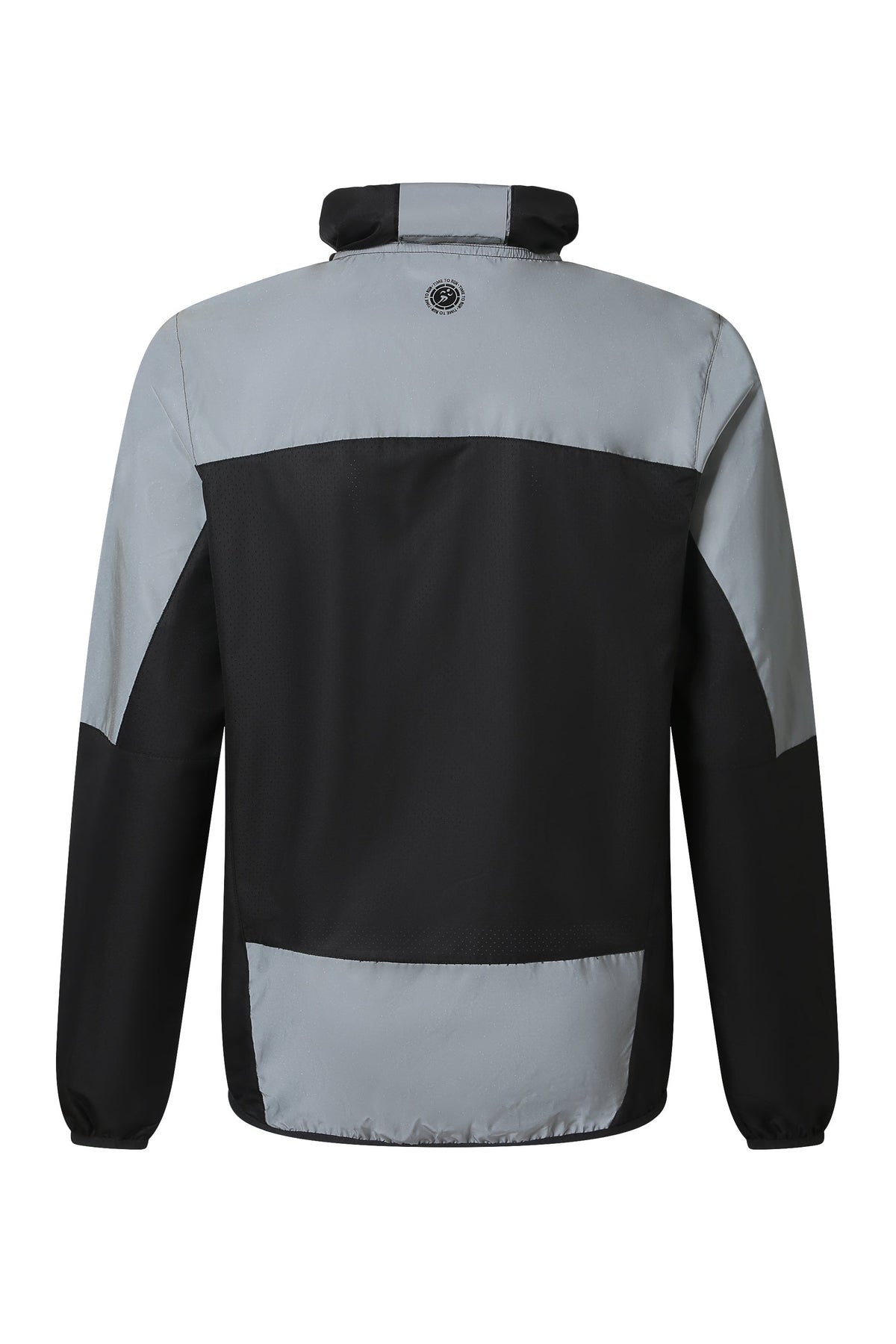 Men's Windproof Reflective Jacket - Black