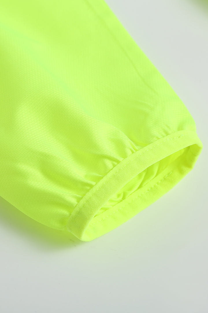 Women's Windproof High-Visibility Jacket - Lime Green
