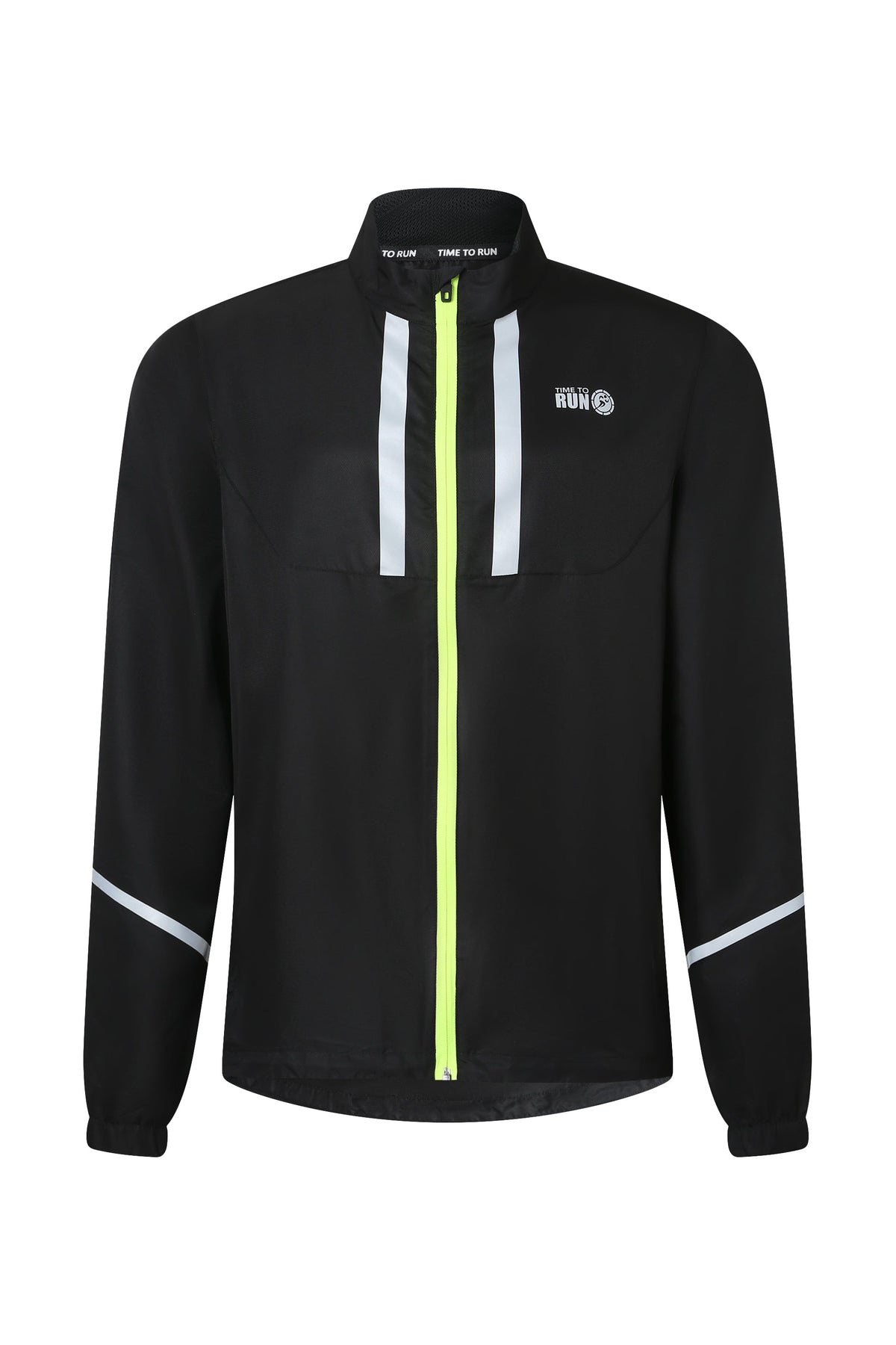 Men's Windproof Jacket - Black/Lime