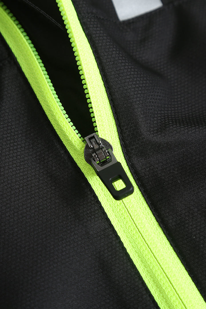 Men's Windproof Jacket - Black/Lime