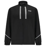 Men's Windproof Reflective Running Jacket - Black