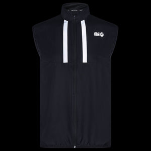 Men's Windproof Reflective Running Gilet - Black