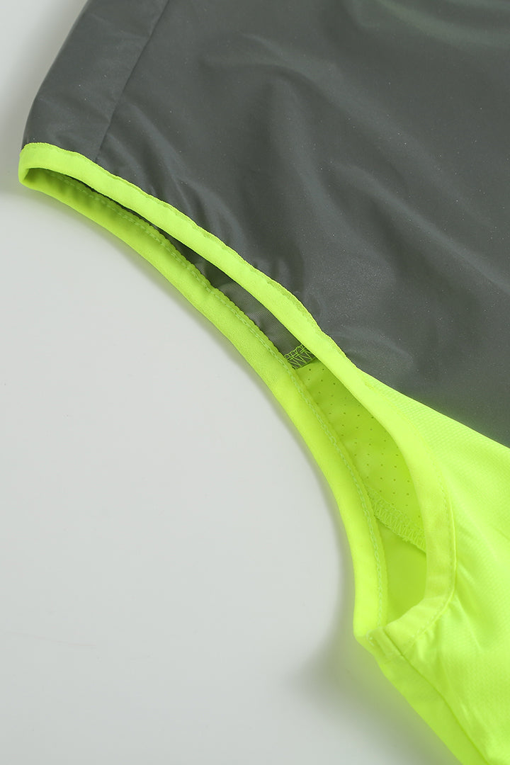 Men’s Reflective Windproof Gilet - Lime Green
