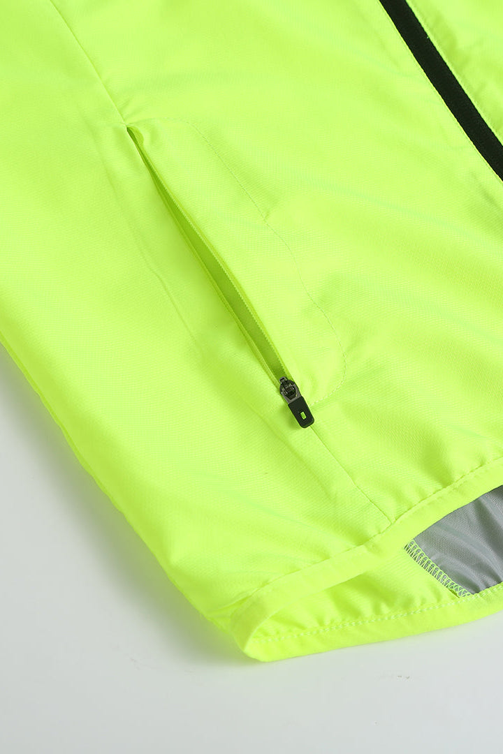 Men’s Reflective Windproof Gilet - Lime Green