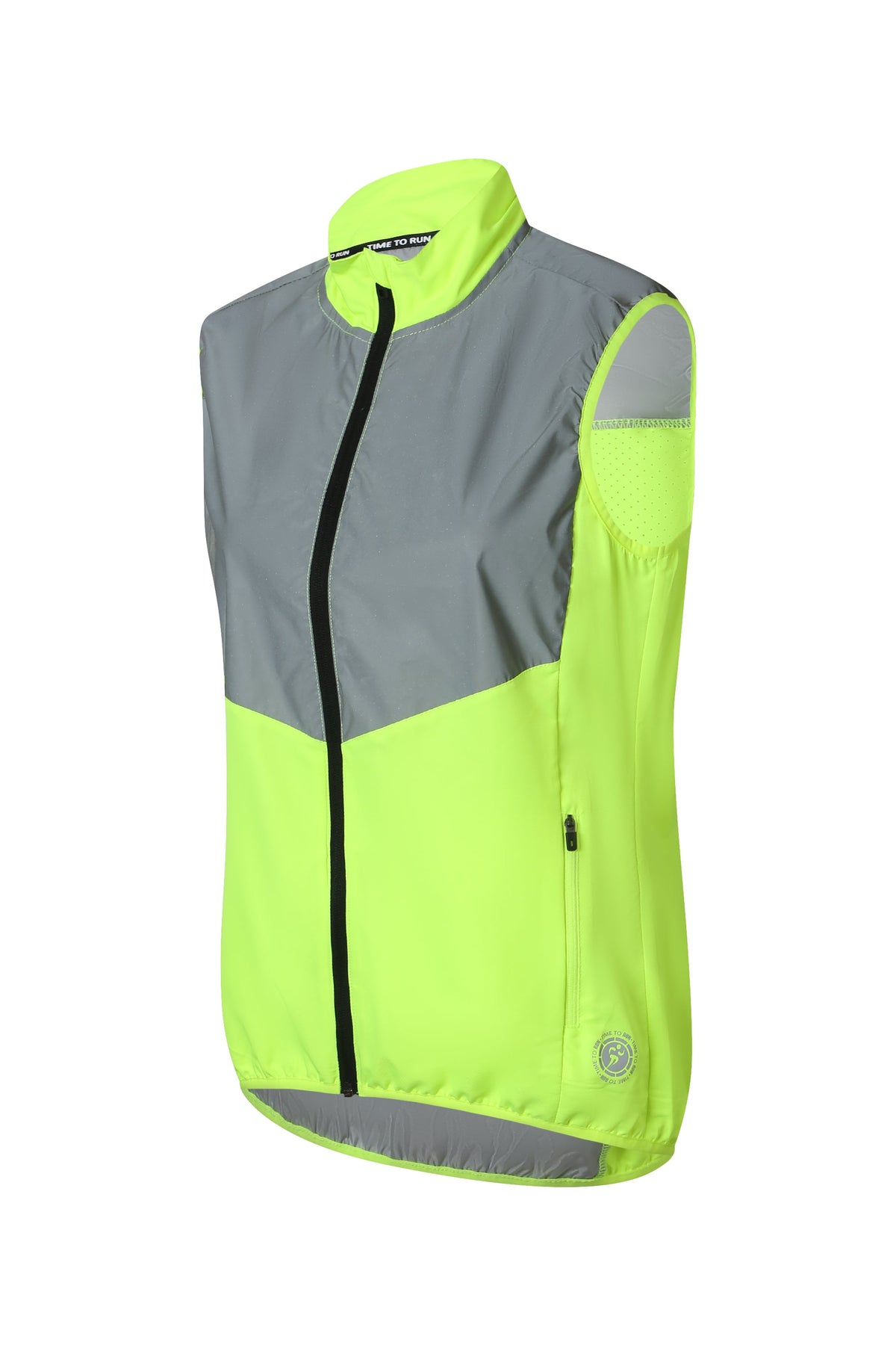 Women's Reflective Windproof Gilet - Lime