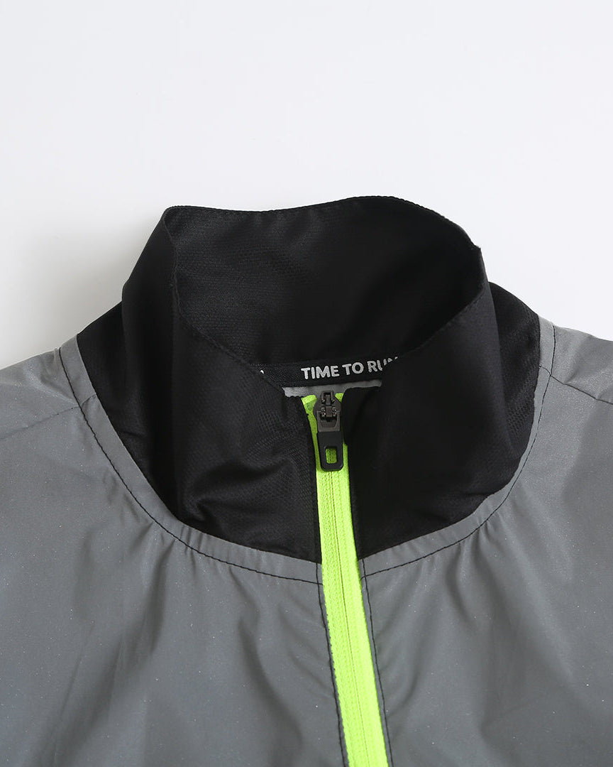Women's Reflective Windproof Gilet - Black