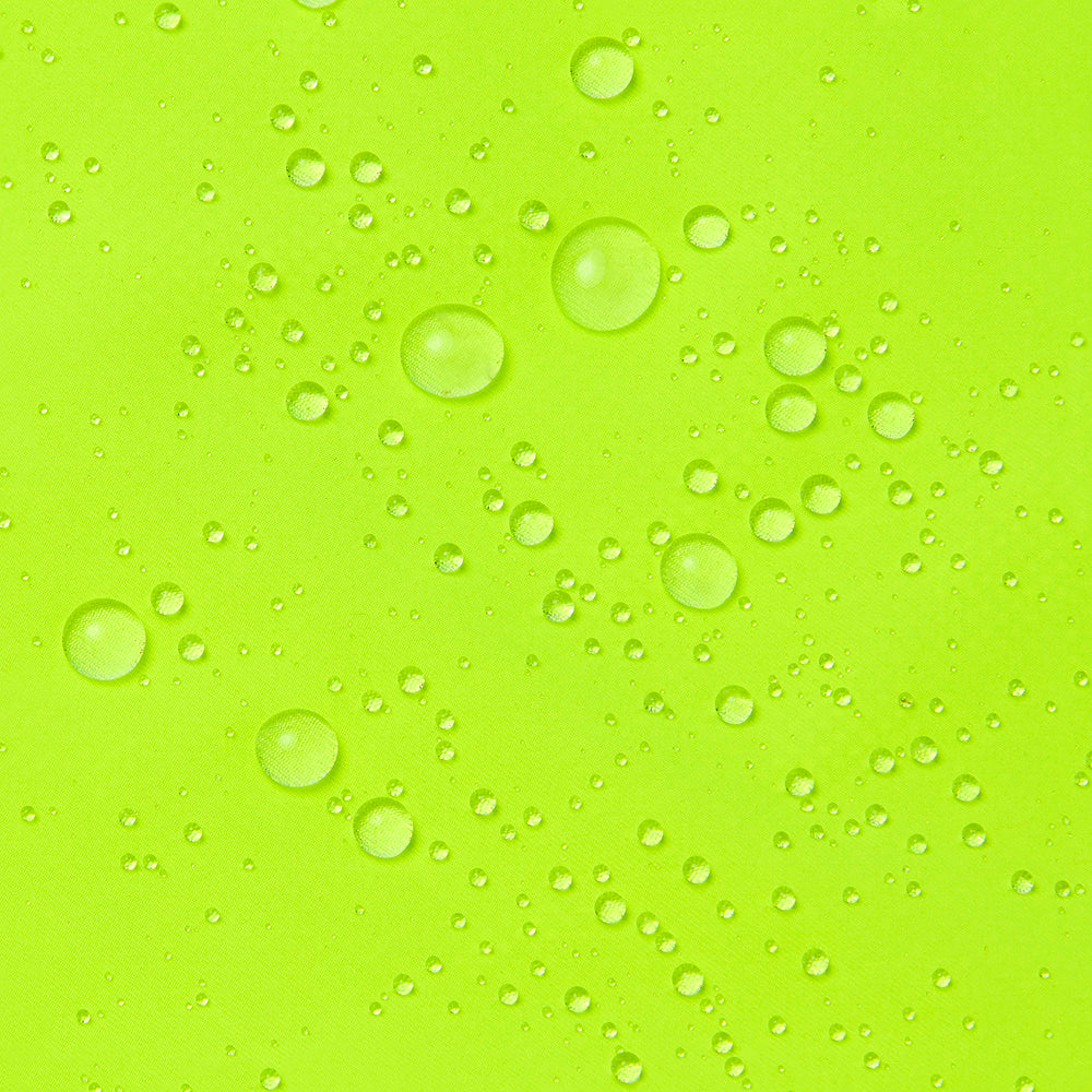 Men's Waterproof Reflective Hooded Running Jacket - Lime