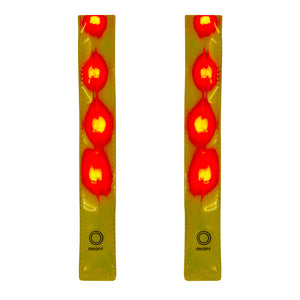 Reflective Running Armbands With High Visbility LEDs Pack of Two