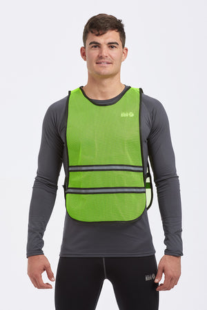 Reflective Running Vest - High Vis Yellow - Lightweight & Breathable