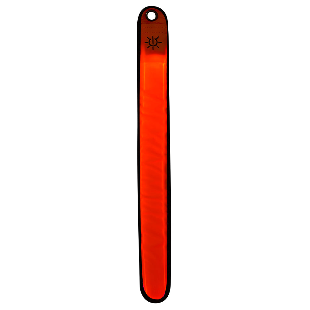 High Visibility Reflective Running Cycling LED Armband Pack of Two Orange