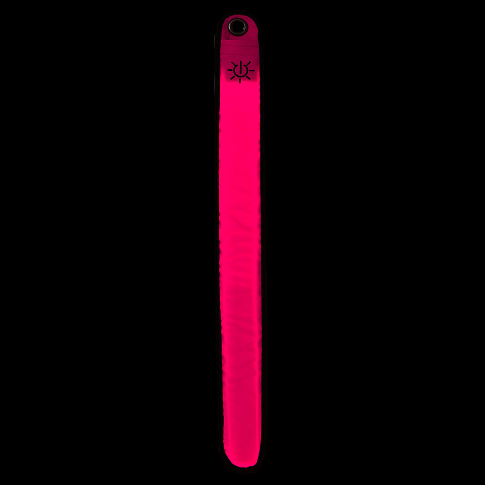 High Visibility Reflective Running Cycling LED Armband Pack of Two Pink