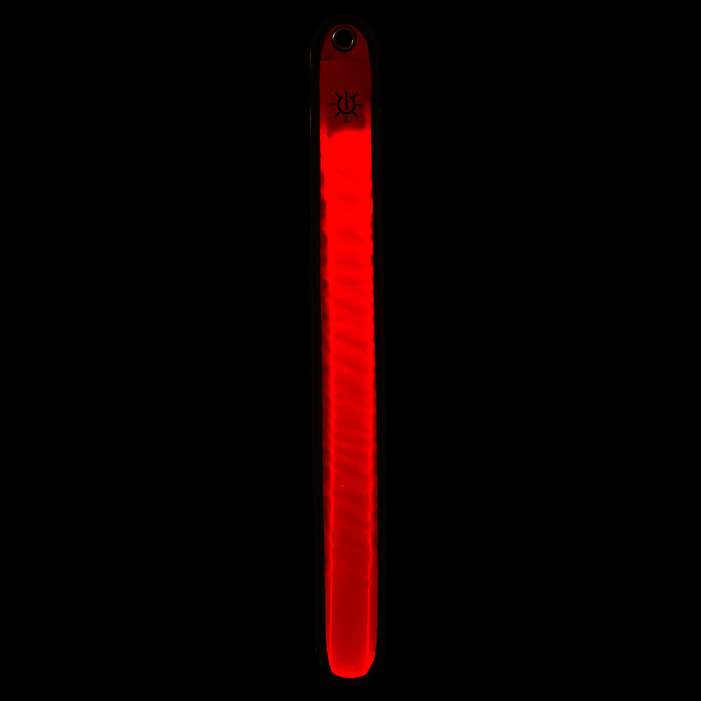 High Visibility Reflective Running Cycling LED Armband Pack of Two Red