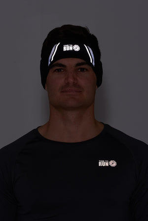 Windproof Pro Spirit Reflective Running/Cycling Headband-Black