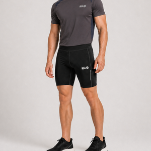 Men's Compression Half Tights - Black