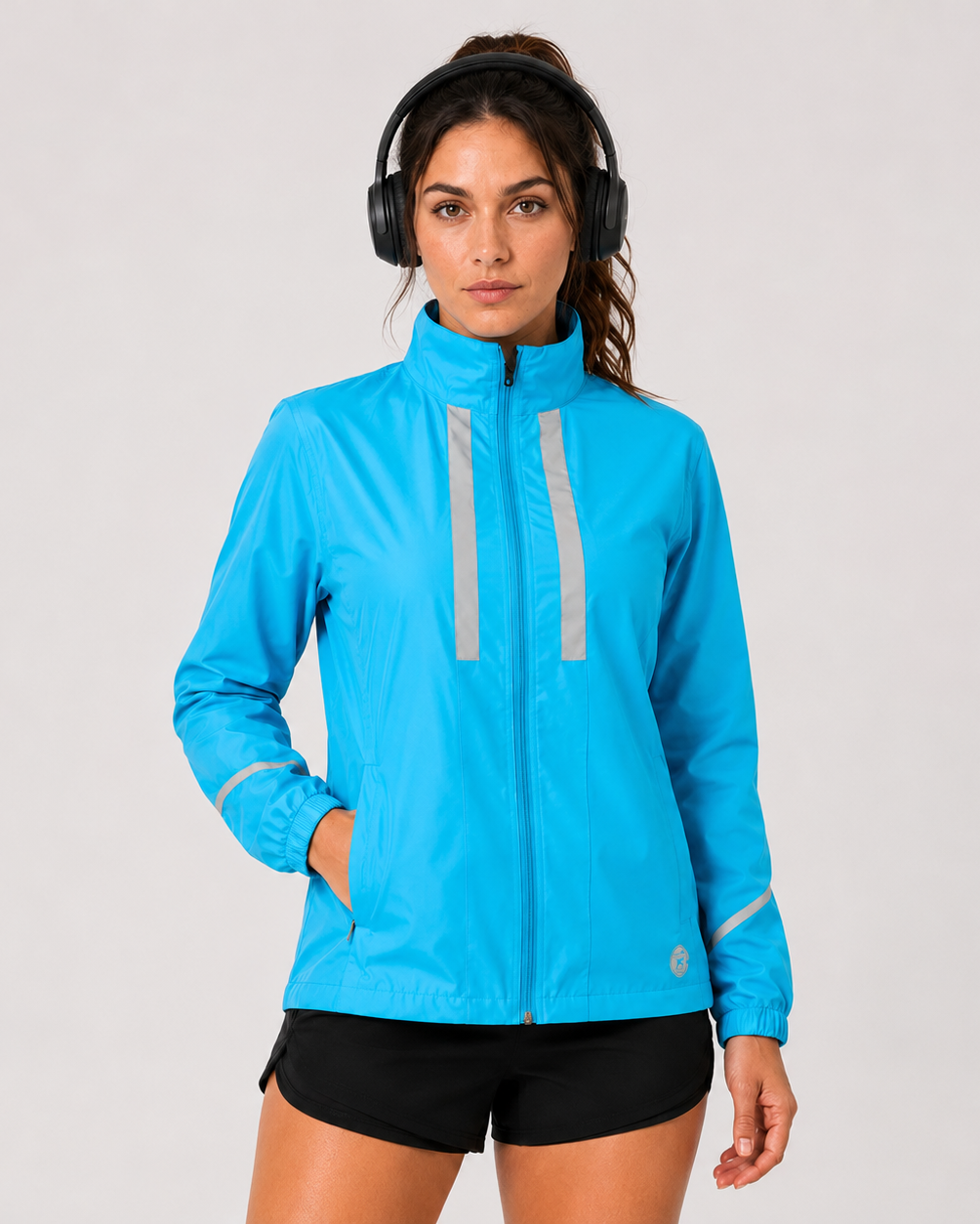 Women's Windproof Jacket - Light Blue