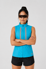 Women's Windproof Gilet - Light Blue