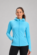 Women's Thermal Running Hoodie - Light Blue