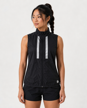Women's Windproof Gilet - Black