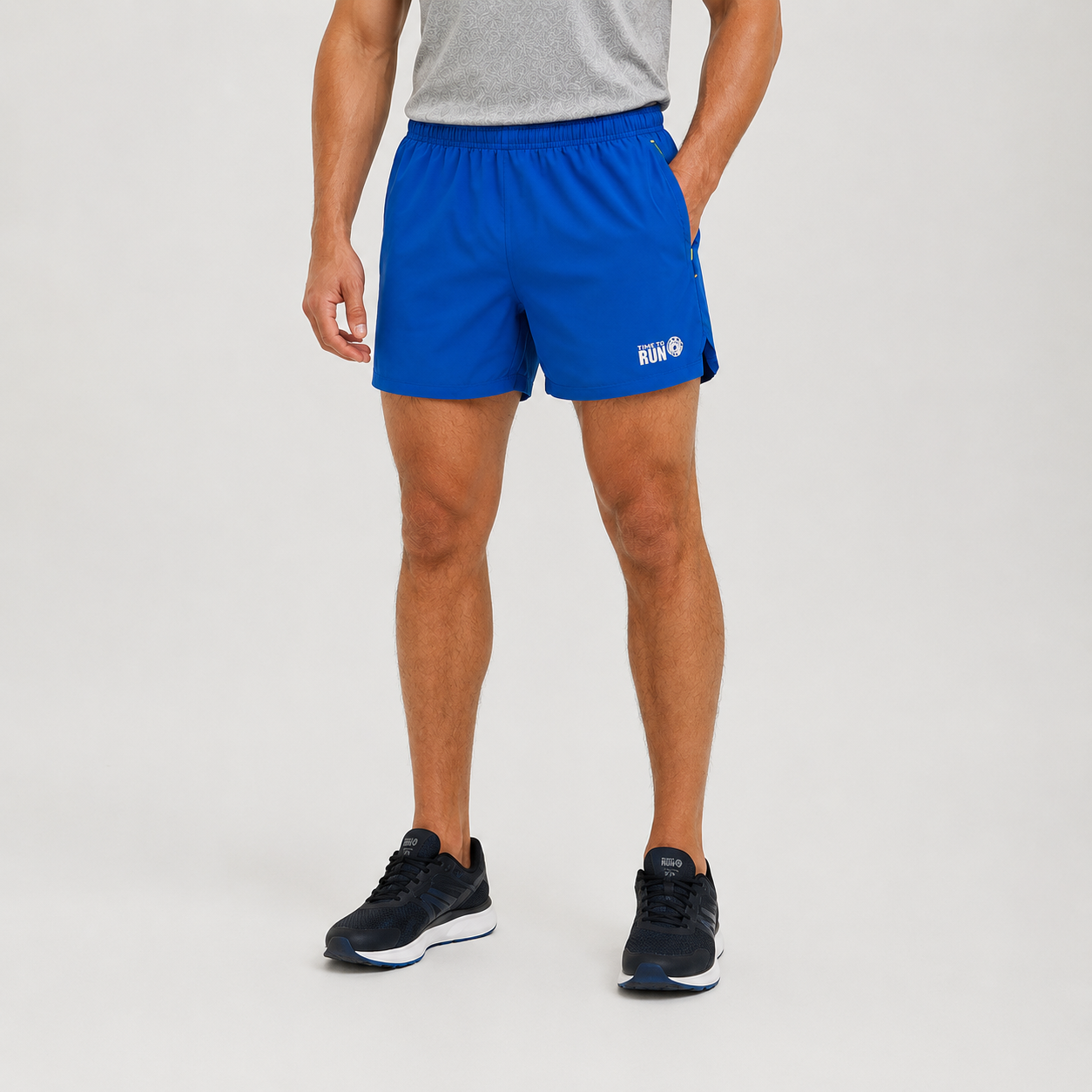 Men's 4" Running & Training Shorts - Steel Blue