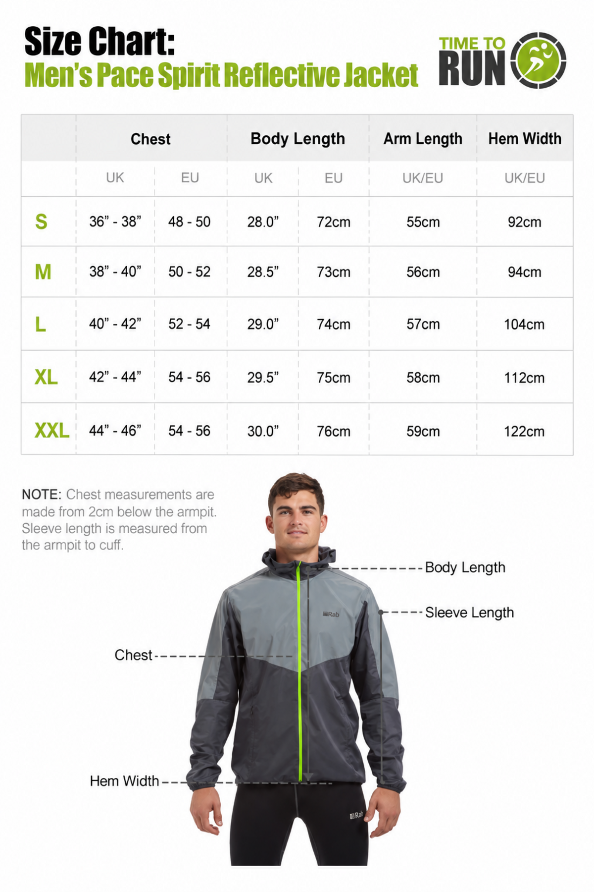 Men's Windproof Reflective Jacket - Black