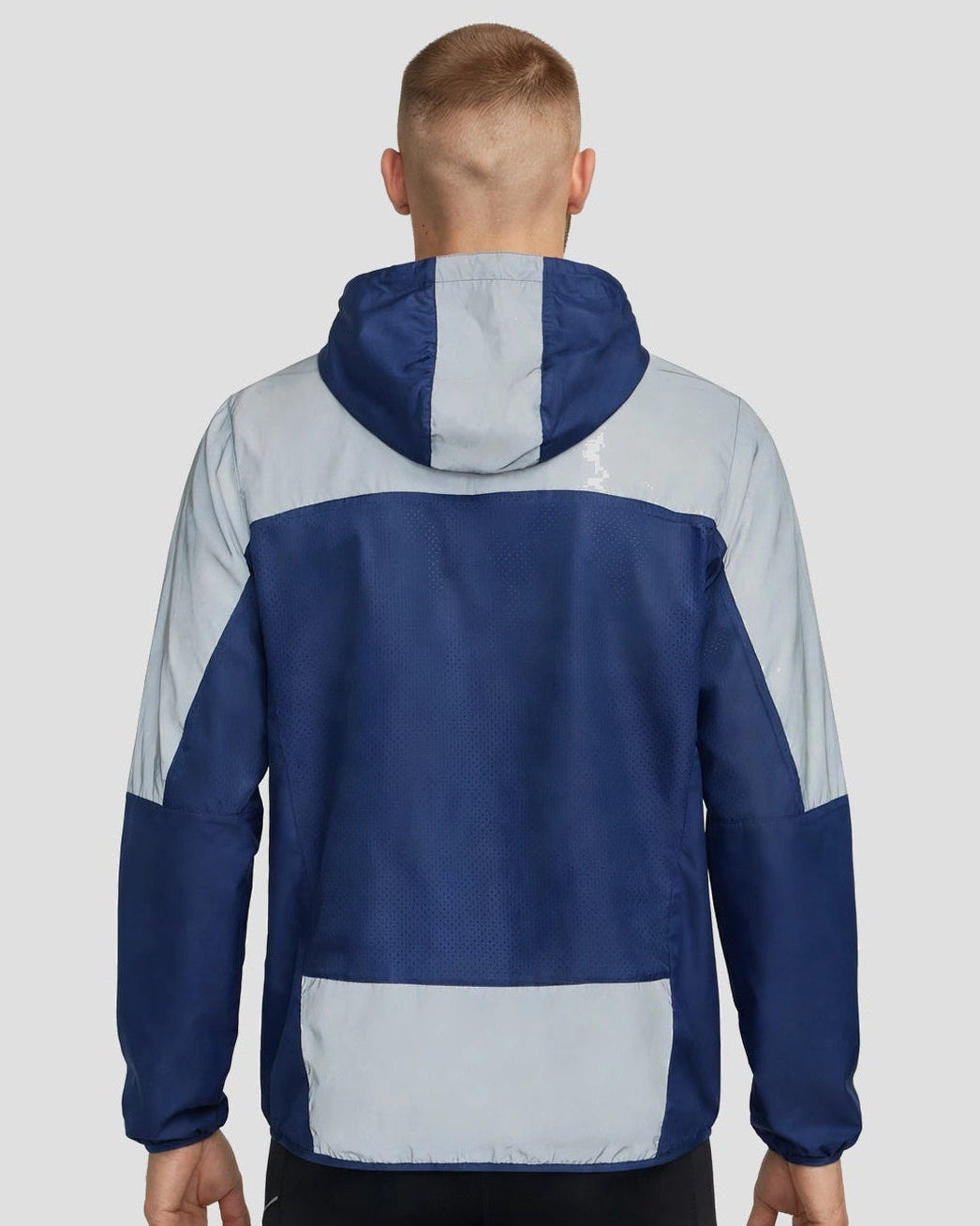 Men's Windproof Reflective Jacket - Navy