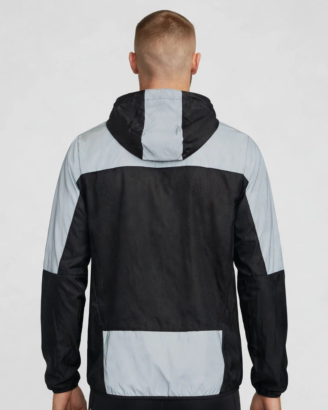 Men's Windproof Reflective Jacket - Black