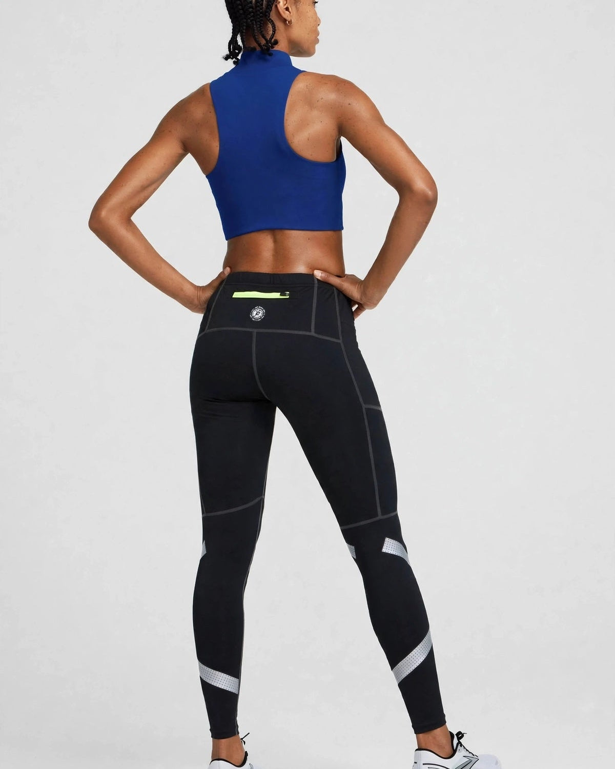 Women’s Reflective Running Tights – Black