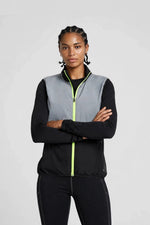 Women's Reflective Windproof Gilet - Black