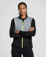 Women's Reflective Windproof Gilet - Black