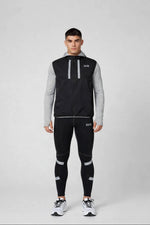 Men's Reflective Tights - Black/Lime