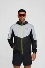 Men's Windproof Reflective Jacket - Black