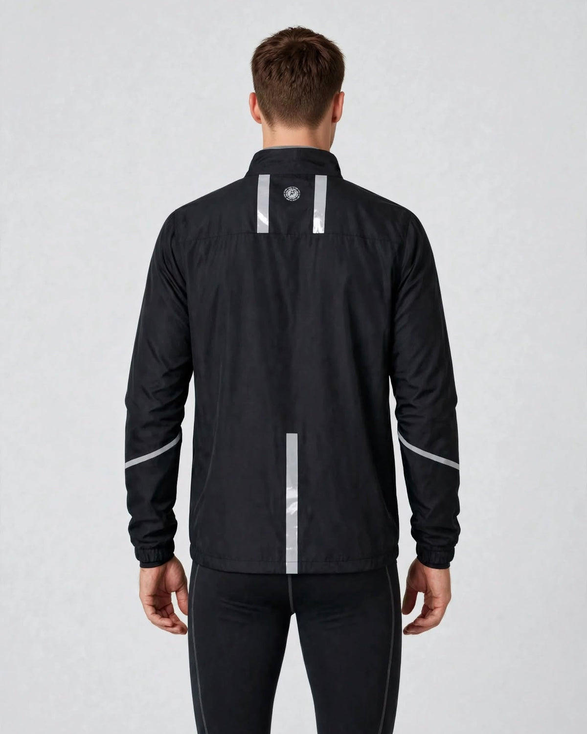 Men's Windproof Jacket - Black/Lime