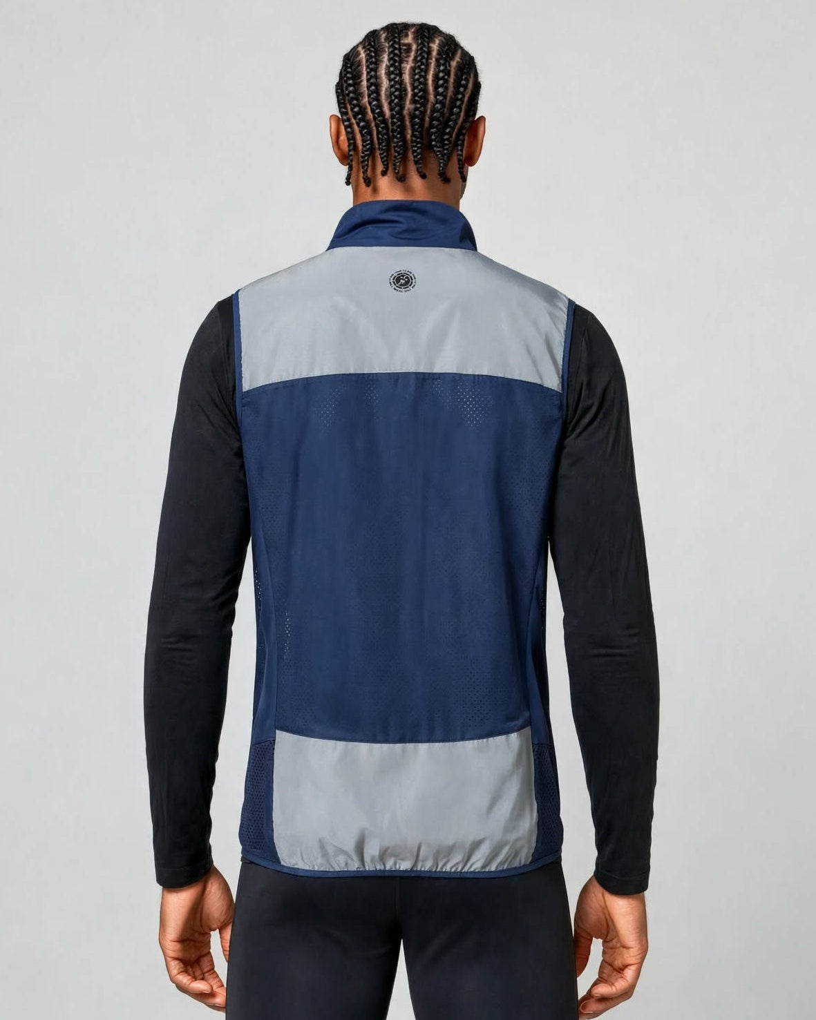 Men’s Reflective Windproof Gilet - Navy