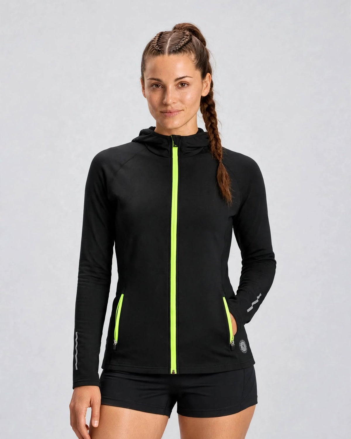 Women's Thermal Jacket – Black/Lime