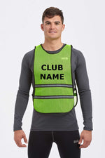 High-Vis Reflective Running Bib – Yellow | Printed