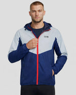 Men's Windproof Reflective Jacket - Navy