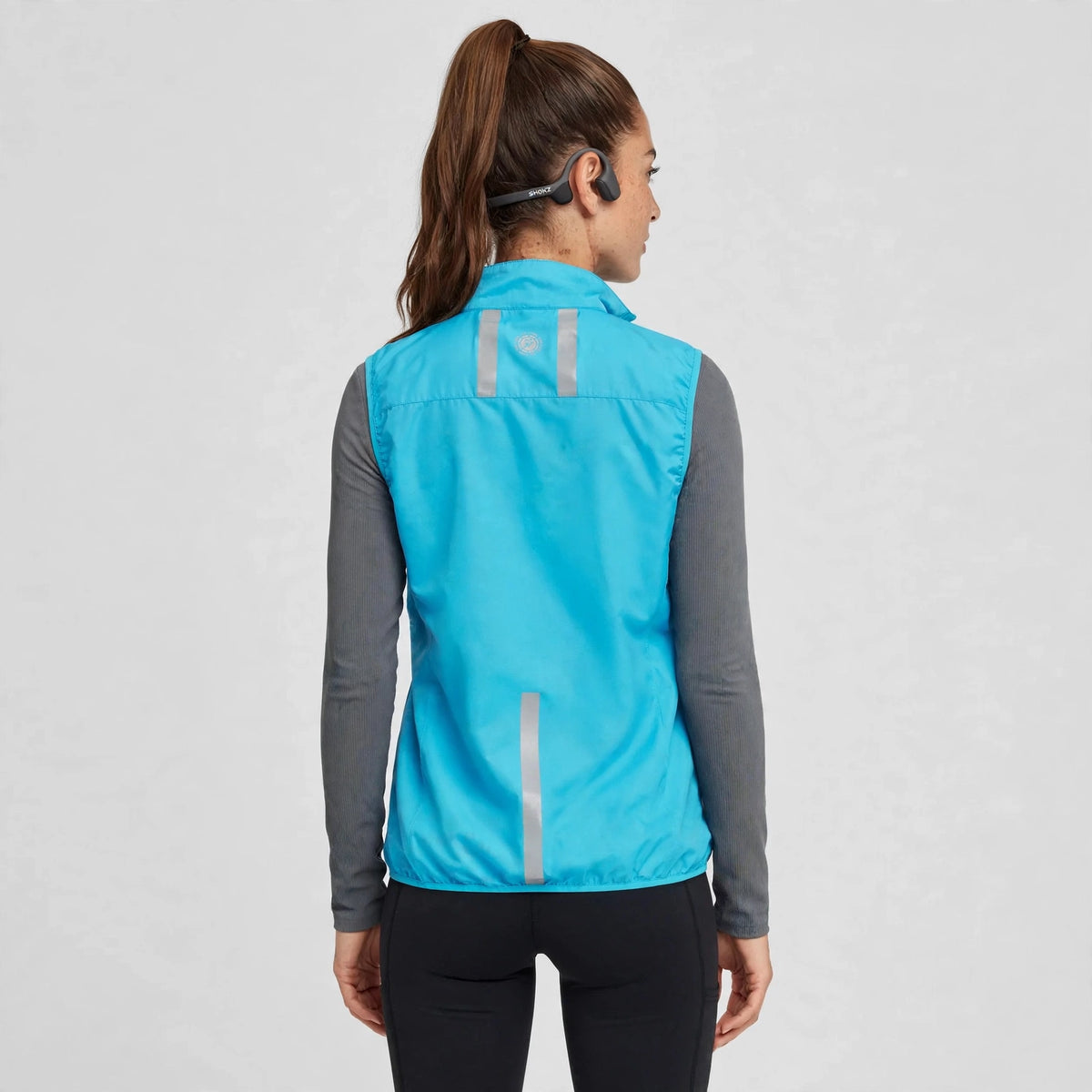 Women's Windproof Gilet - Light Blue