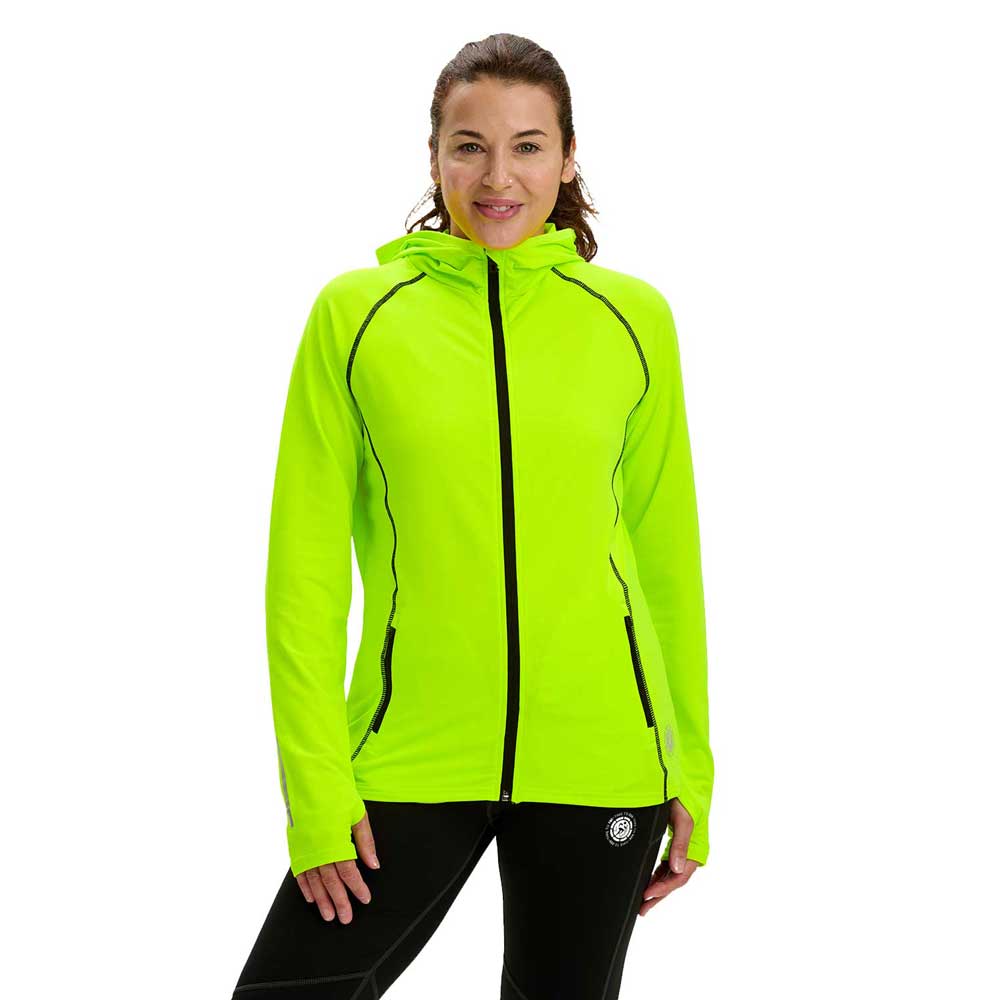 Women's Running Hoodie - Thermal Lime