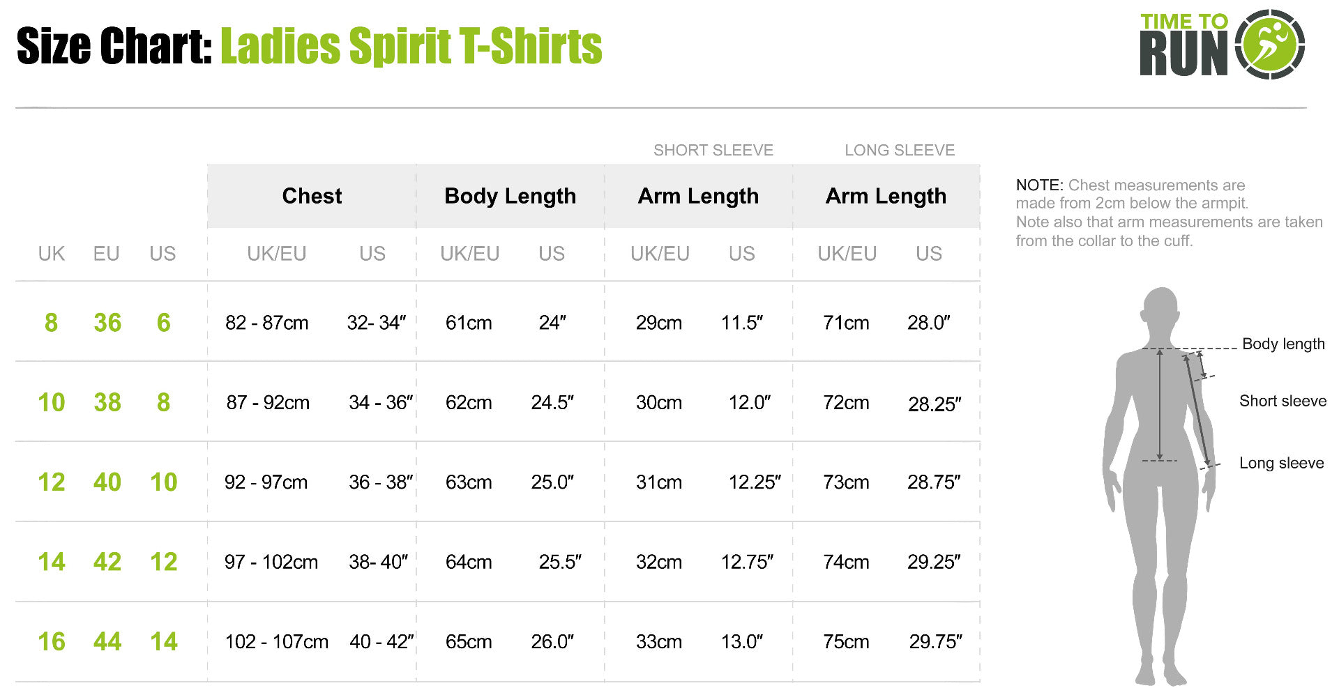 Women's Short Sleeved Custom Running T Shirt Lime