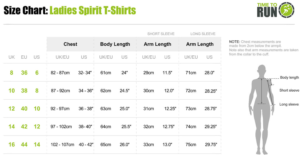 Women's Spirit Short Sleeved Training Running T Shirt-Lime-Charcoal