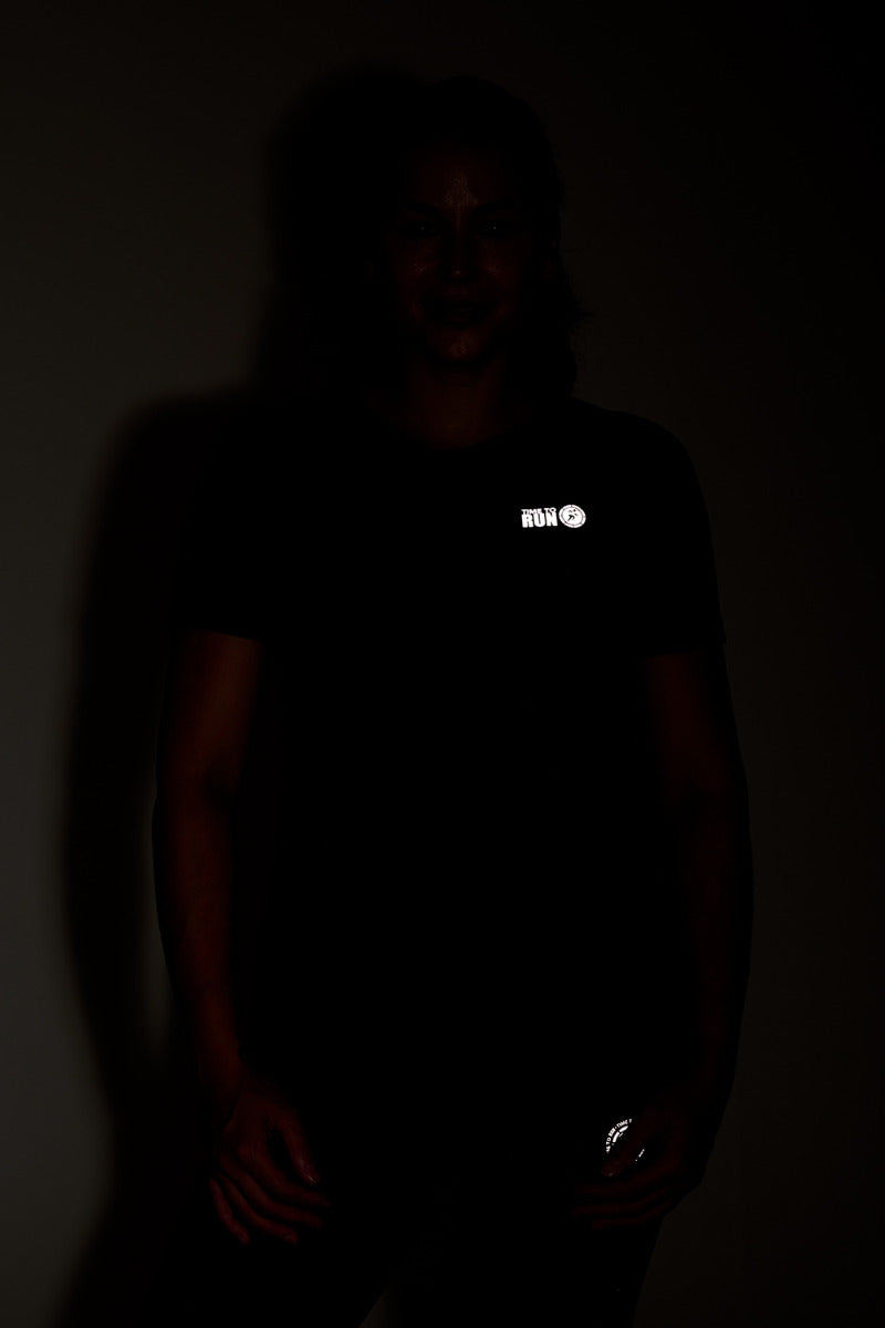 Women's Spirit Short Sleeved Training Running T Shirt-MIdnight-Charcoal