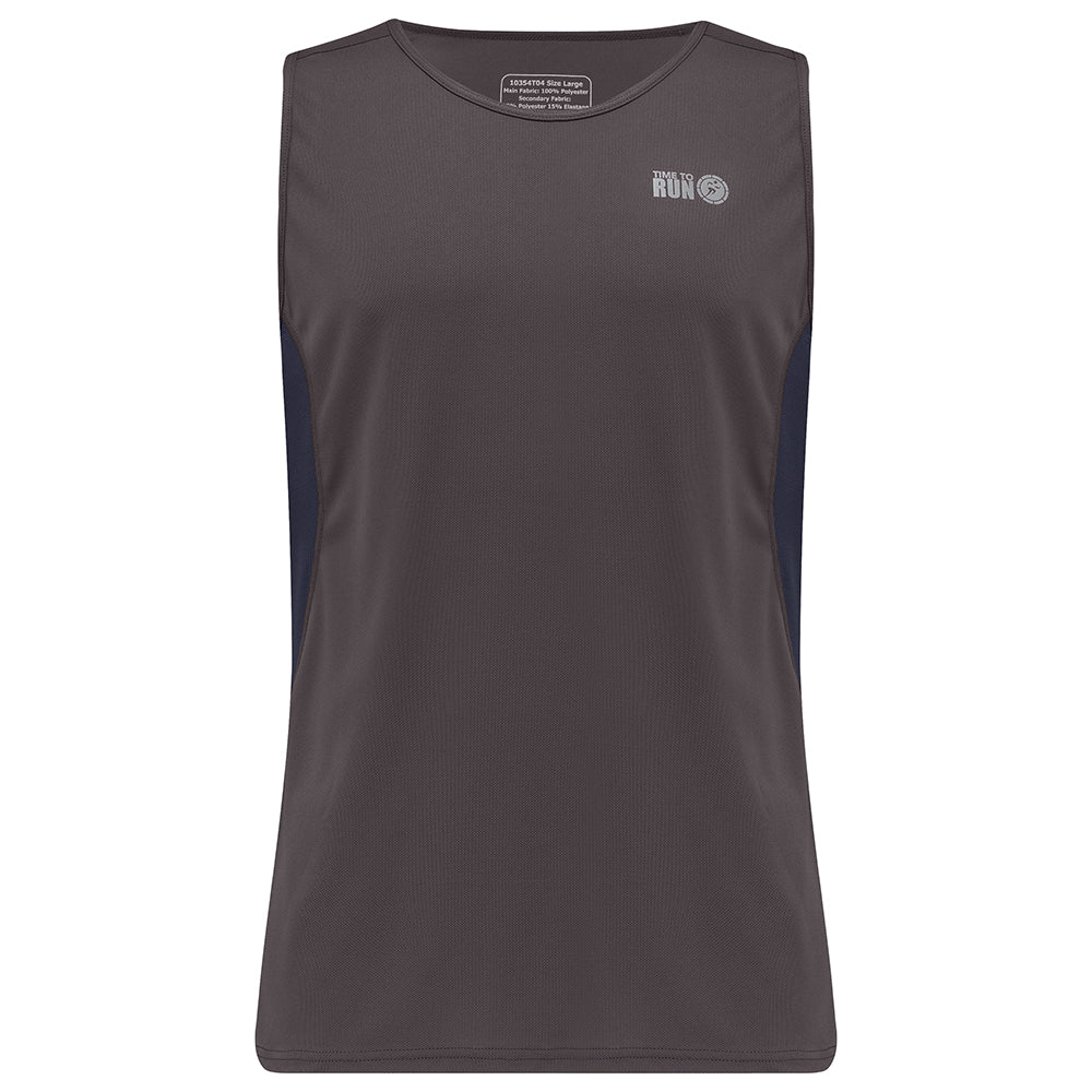 Men's Short Sleeve Running Vest – Grey