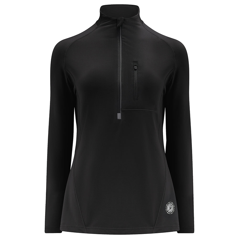 Women's Long Sleeve Thermal Running Top - Black